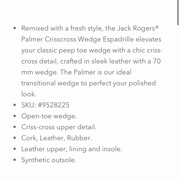EUC JACK ROGERS Wedge Espadrille 7M - Picture 6 of 6